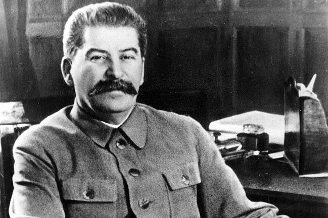 sitting Stalin Image public domain